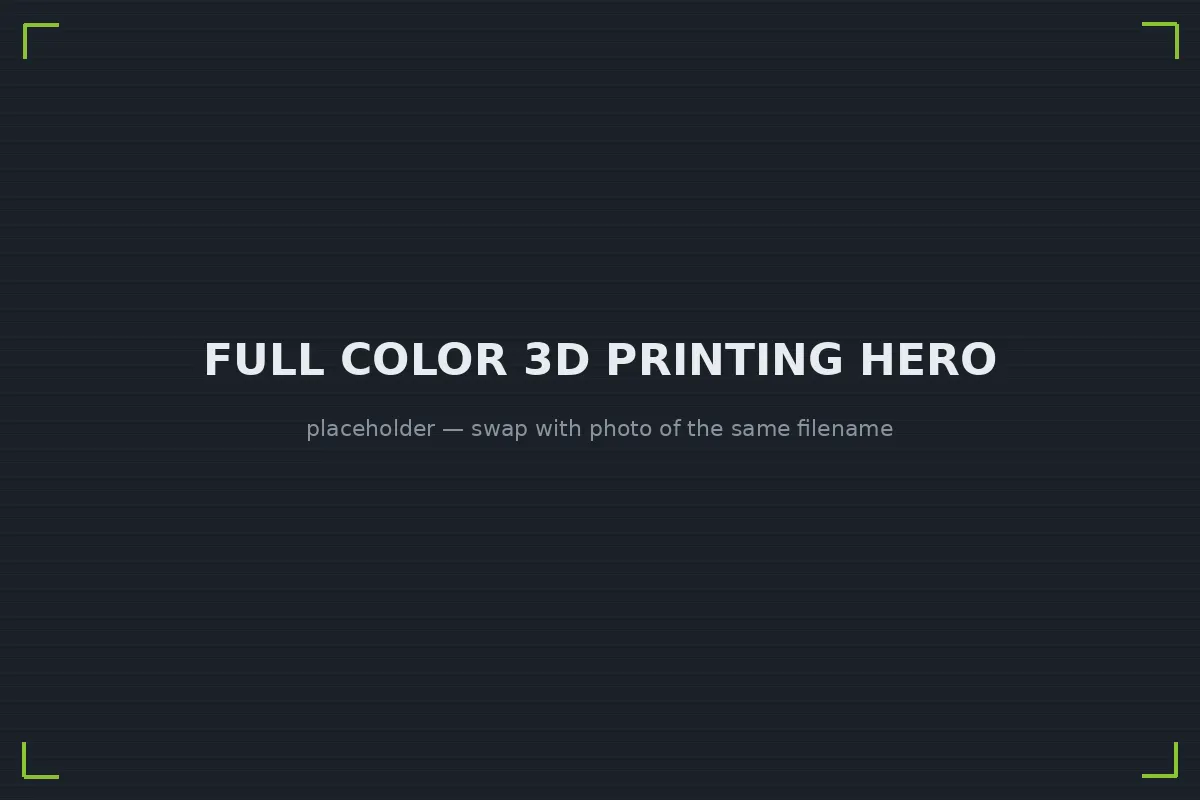 Photorealistic full color 3D printed figurine showing smooth gradient skin tones and fabric texture