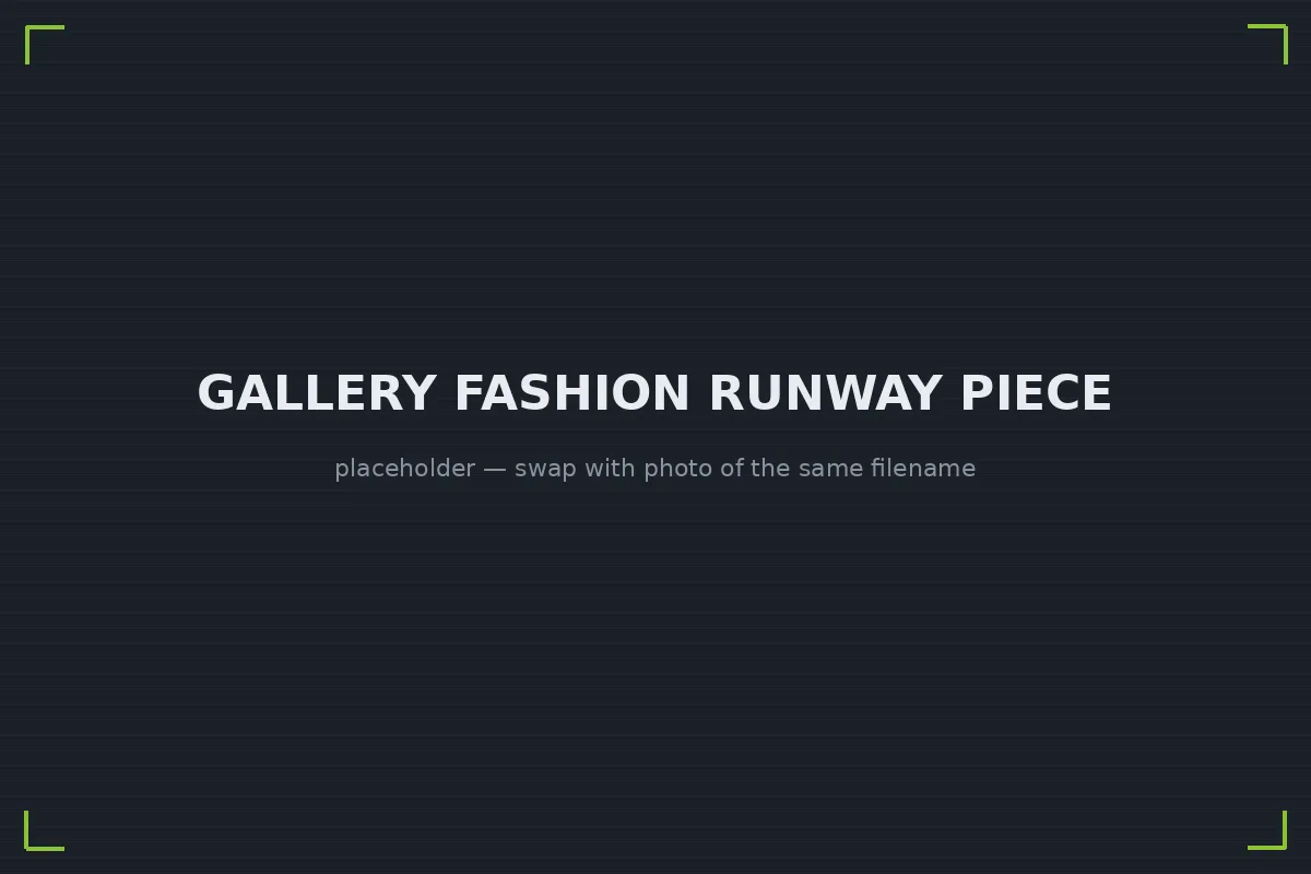 Sculptural 3D printed fashion piece designed for a runway show