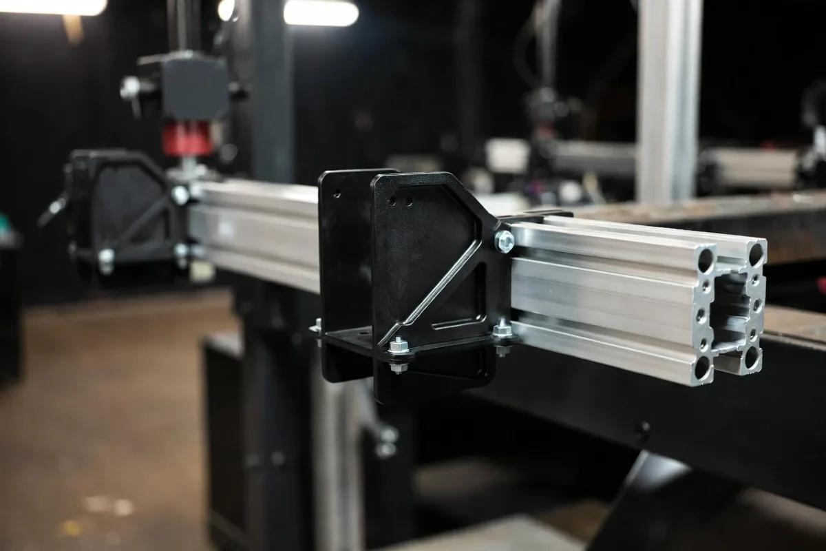 Functional FDM printed mounting bracket in black PETG